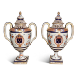 Pair of Samson Pot Pourri Lidded Vases