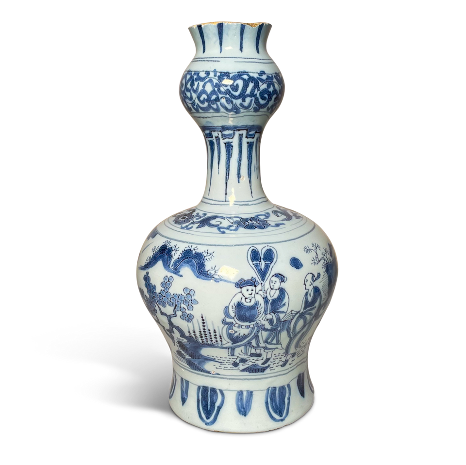 Delft Double Gourd Vase