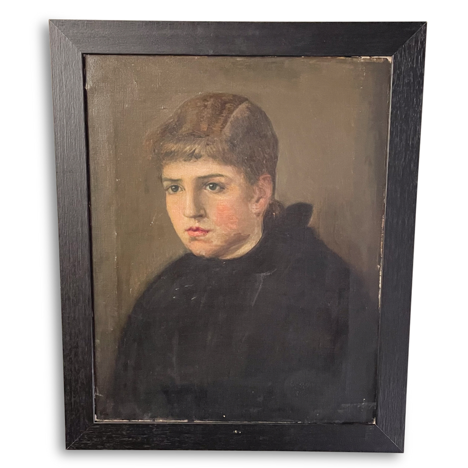 Oil on Canvas Portrait of an Altar Boy