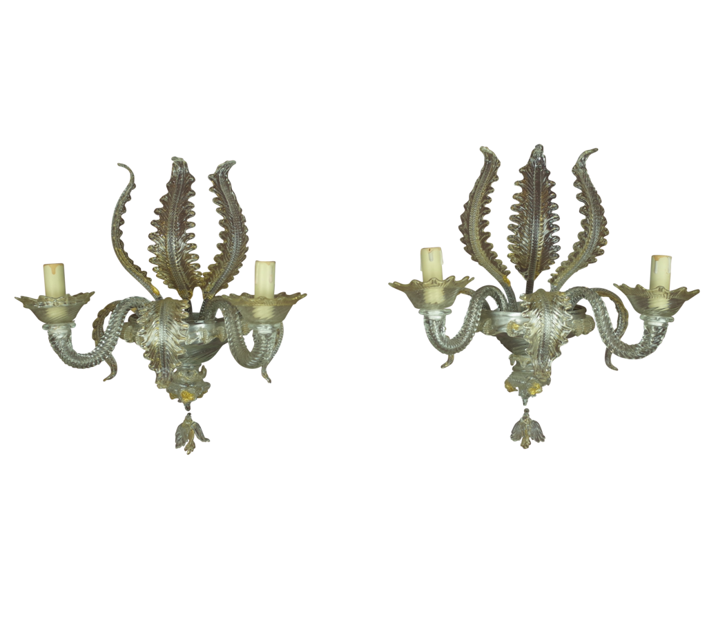 Pair of Murano Glass Wall Lights › Fontaine Decorative