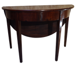 George III Mahogany D-end Drop Leaf Table