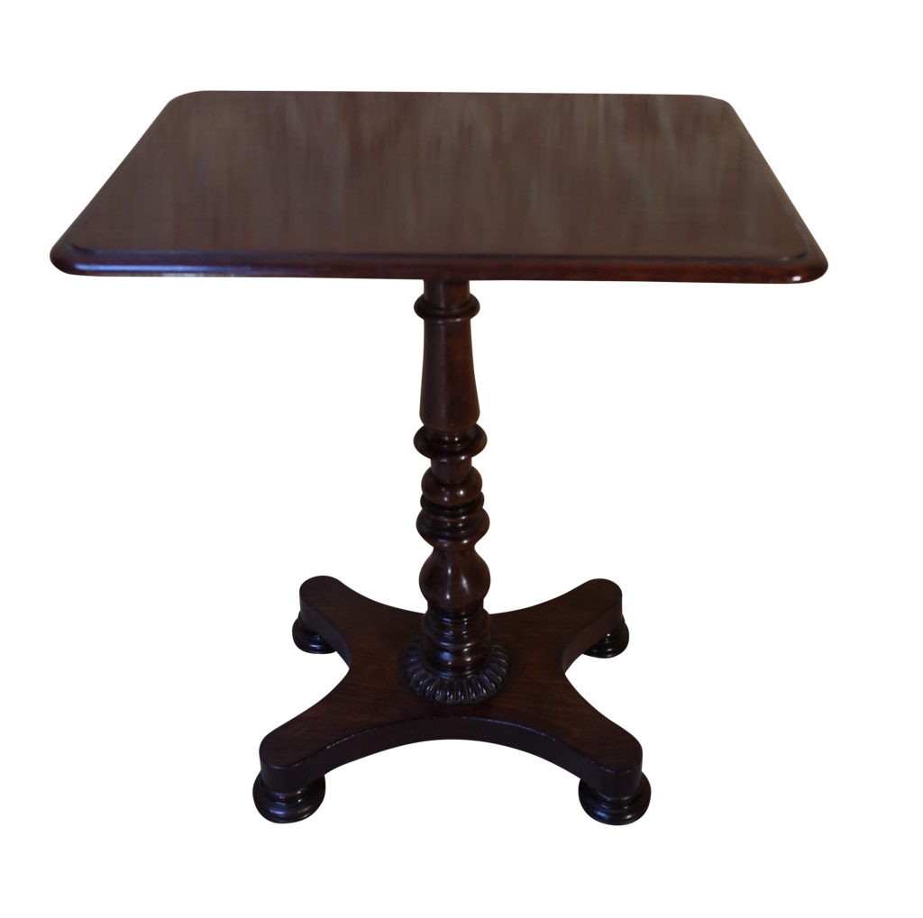 Rectangle Top Mahogany Pedestal Table