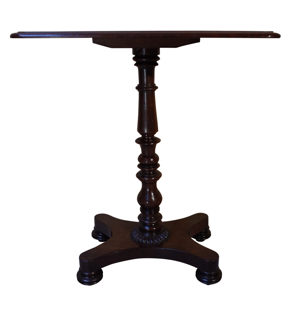 Rectangle Top Mahogany Pedestal Table