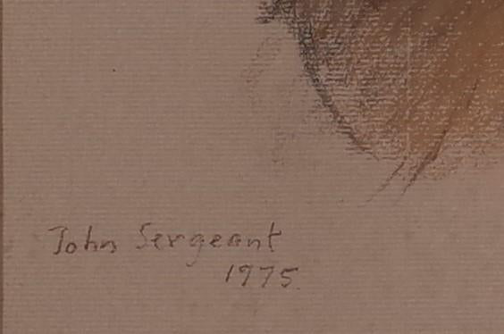Pastel Portrait of Woman by John Sergeant