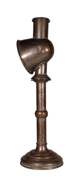 Converted Nickel Student Lamp