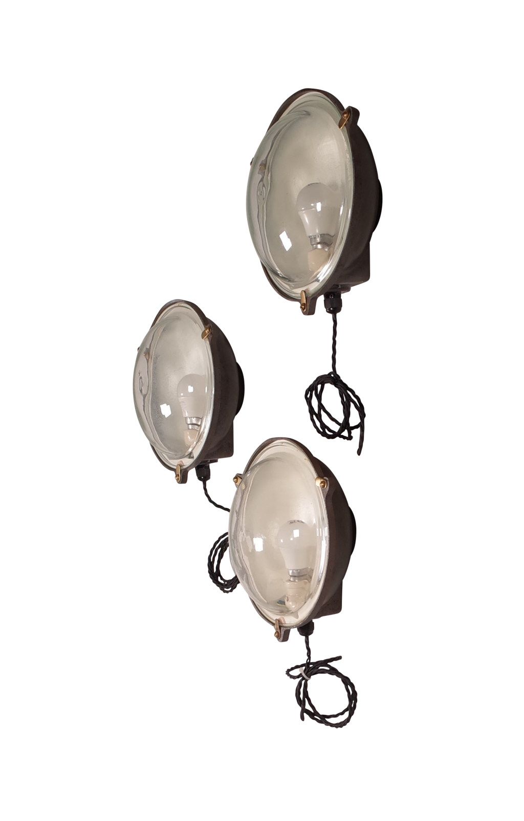 Steel and Glass Bulkhead Lights by the General Electric Company
