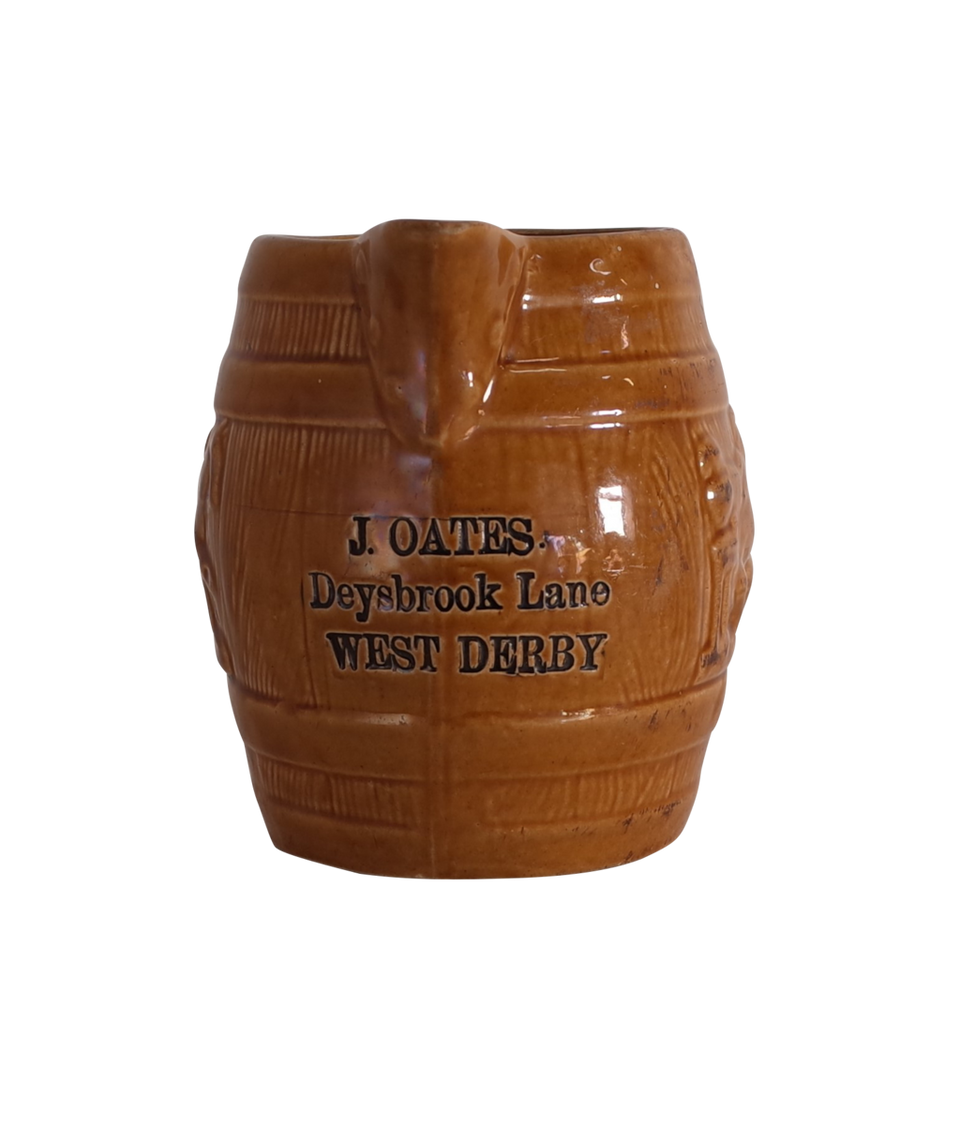 Pottery Tavern Jug Stamped J Oates