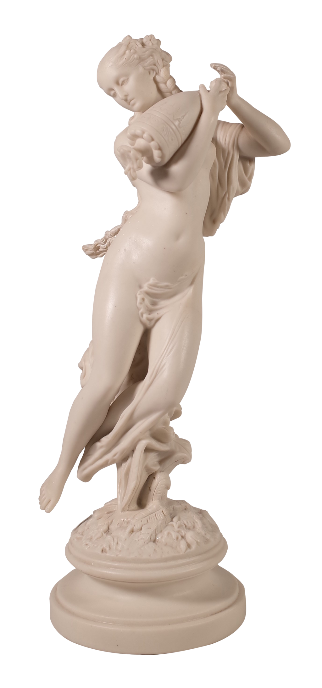 Parian Ware Figure of Woman with Grecian Urn
