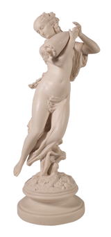 Parian Ware Figure of Woman with Grecian Urn