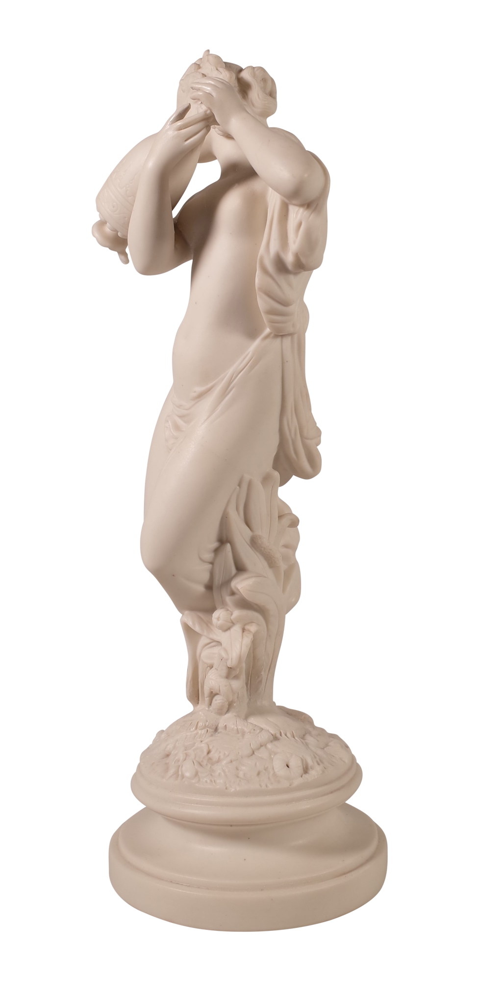 Parian Ware Figure of Woman with Grecian Urn