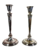 Two Plated Candlesticks