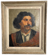 Oil on Canvas Portrait of Male signed F Richards