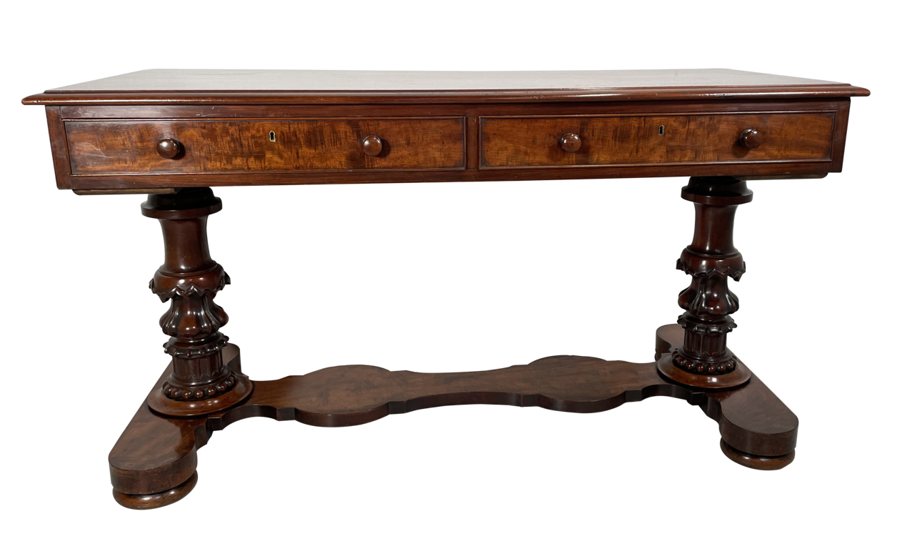 Victorian Mahogany Library Table