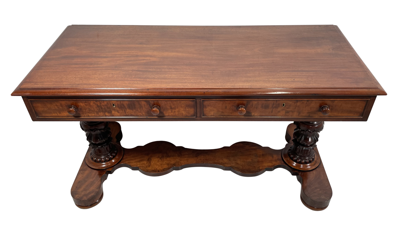 Victorian Mahogany Library Table