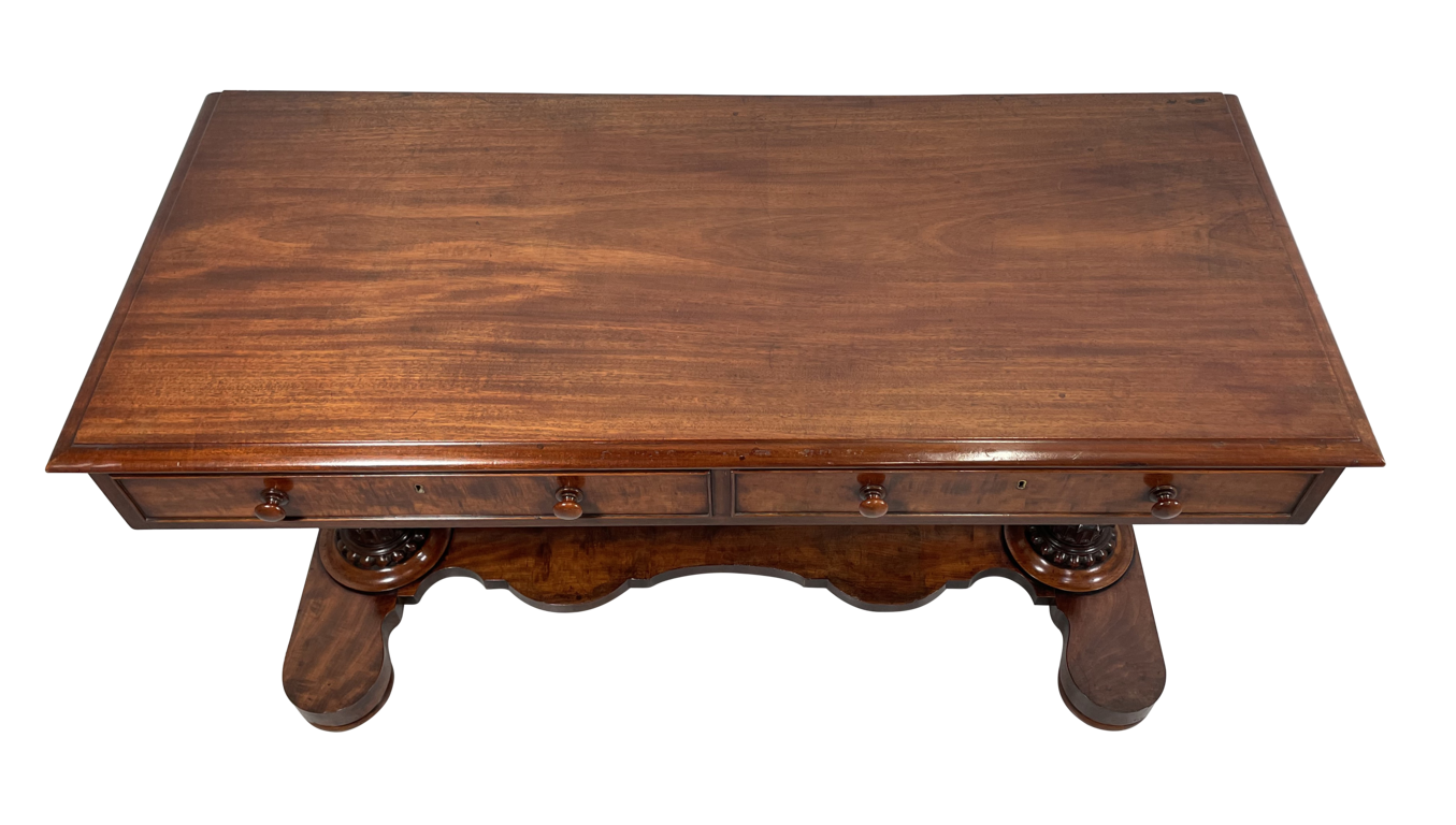 Victorian Mahogany Library Table