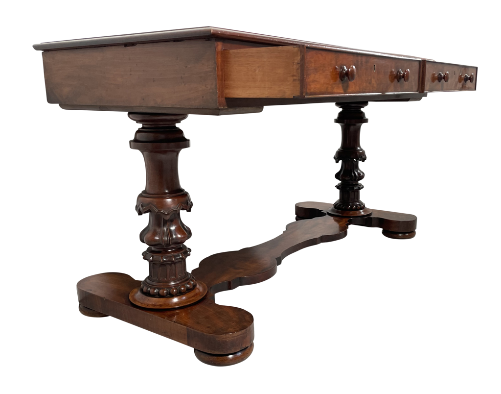 Victorian Mahogany Library Table