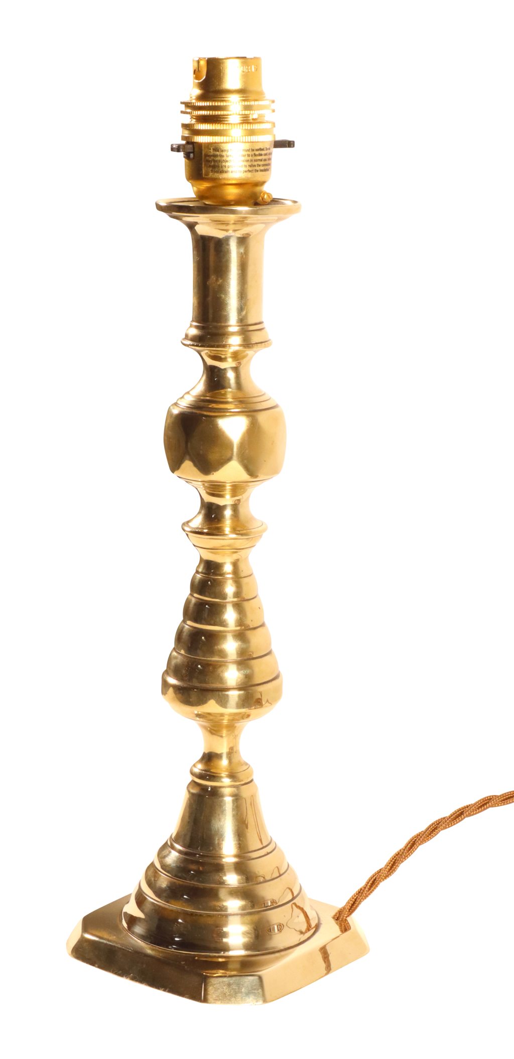 Vintage brass candlestick lamps deals