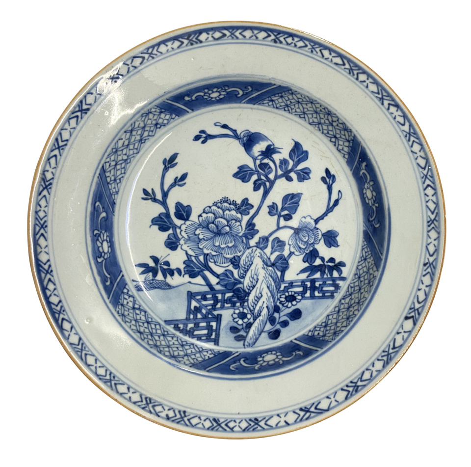 Blue and White Chinese Porcelain Plate