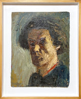 Oil on Board Portrait of Male
