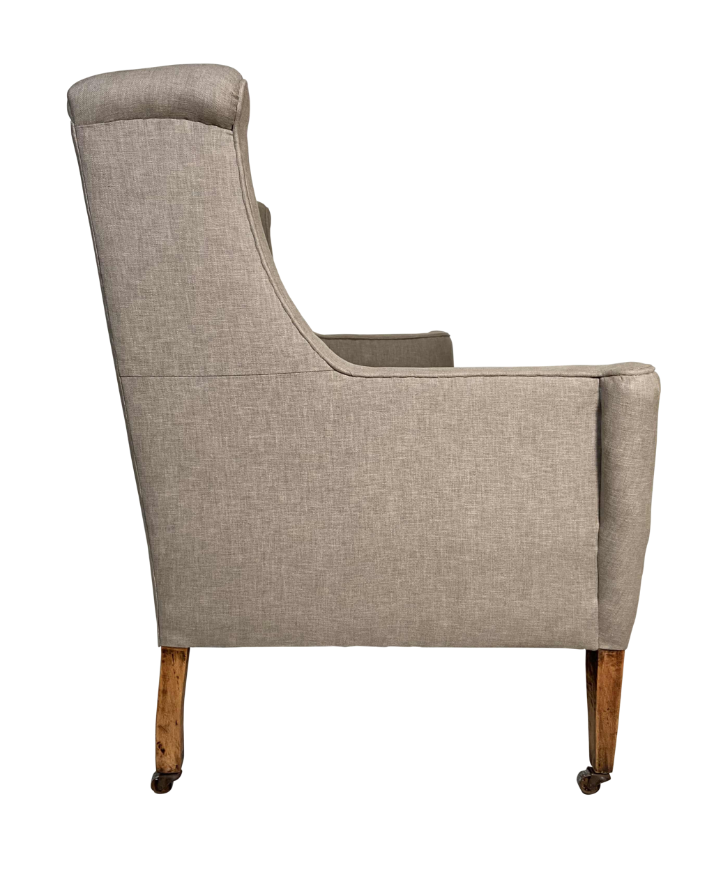 Two Seat Winged Sofa on Square Tapering Legs
