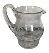 Etched Glass Water Jug