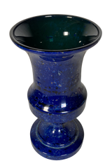 Simulated Lapis Lazuli Glass Campana Vase