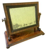 Regency Toilet Mirror with Original Mercury Glass Plate