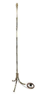 Cast Brass Faux Bamboo Floor Lamp