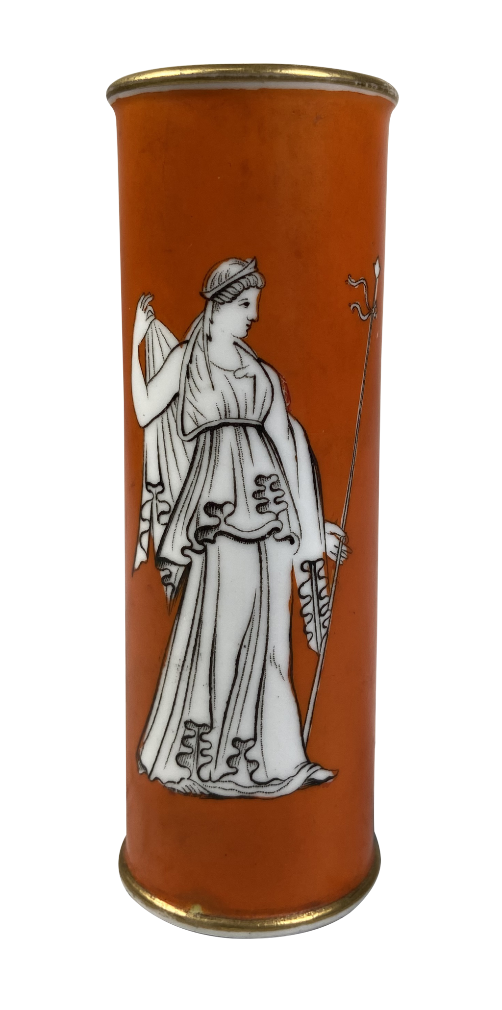 Prattware Spill Vase with Neo-Classical Figures
