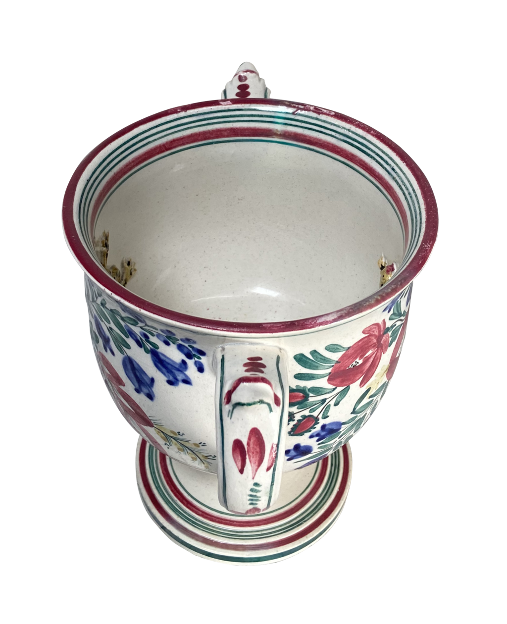 William IV Two Handled Hand Painted Frog Loving Cup