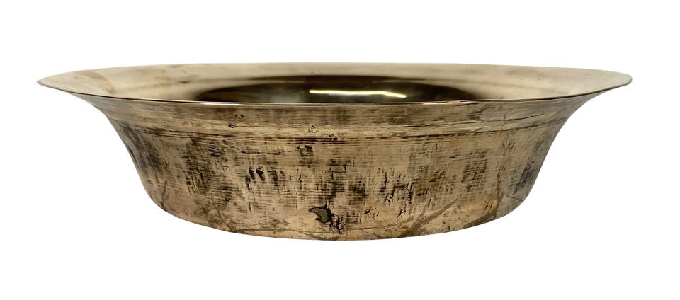 Large Hand Beaten Brass Bowl