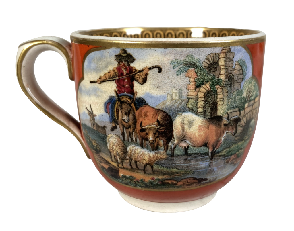 Prattware Cup and Saucer