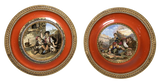 Pair of Prattware Plates