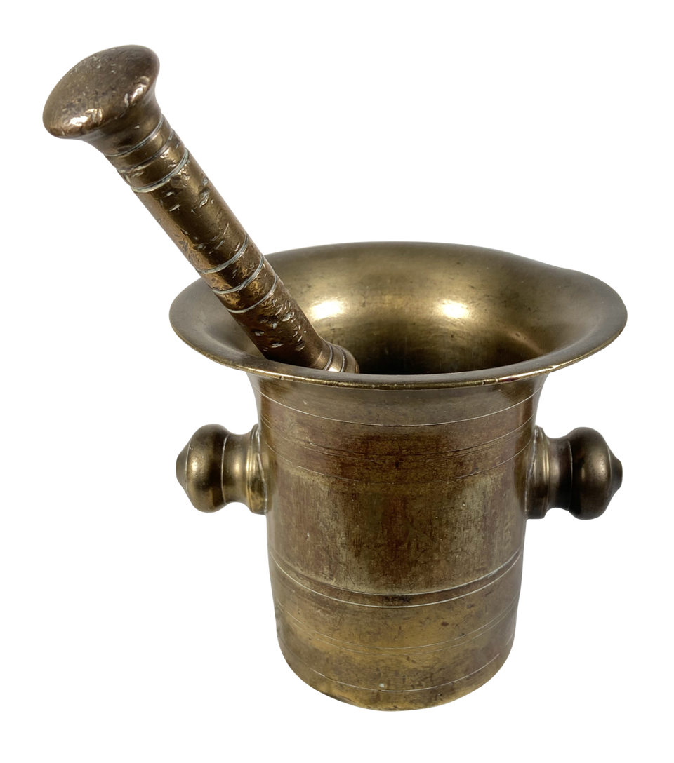 Brass Pestle and Mortar