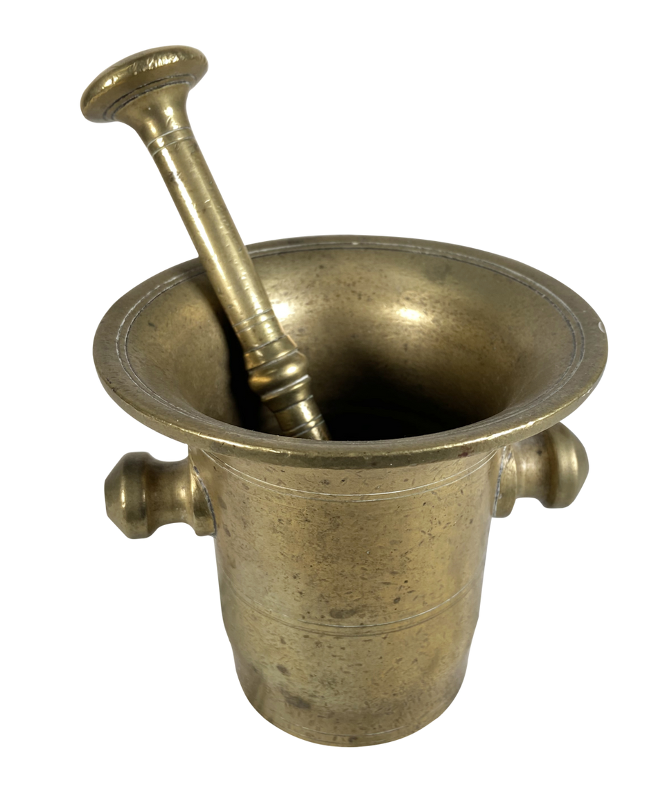 Brass Pestle and Mortar