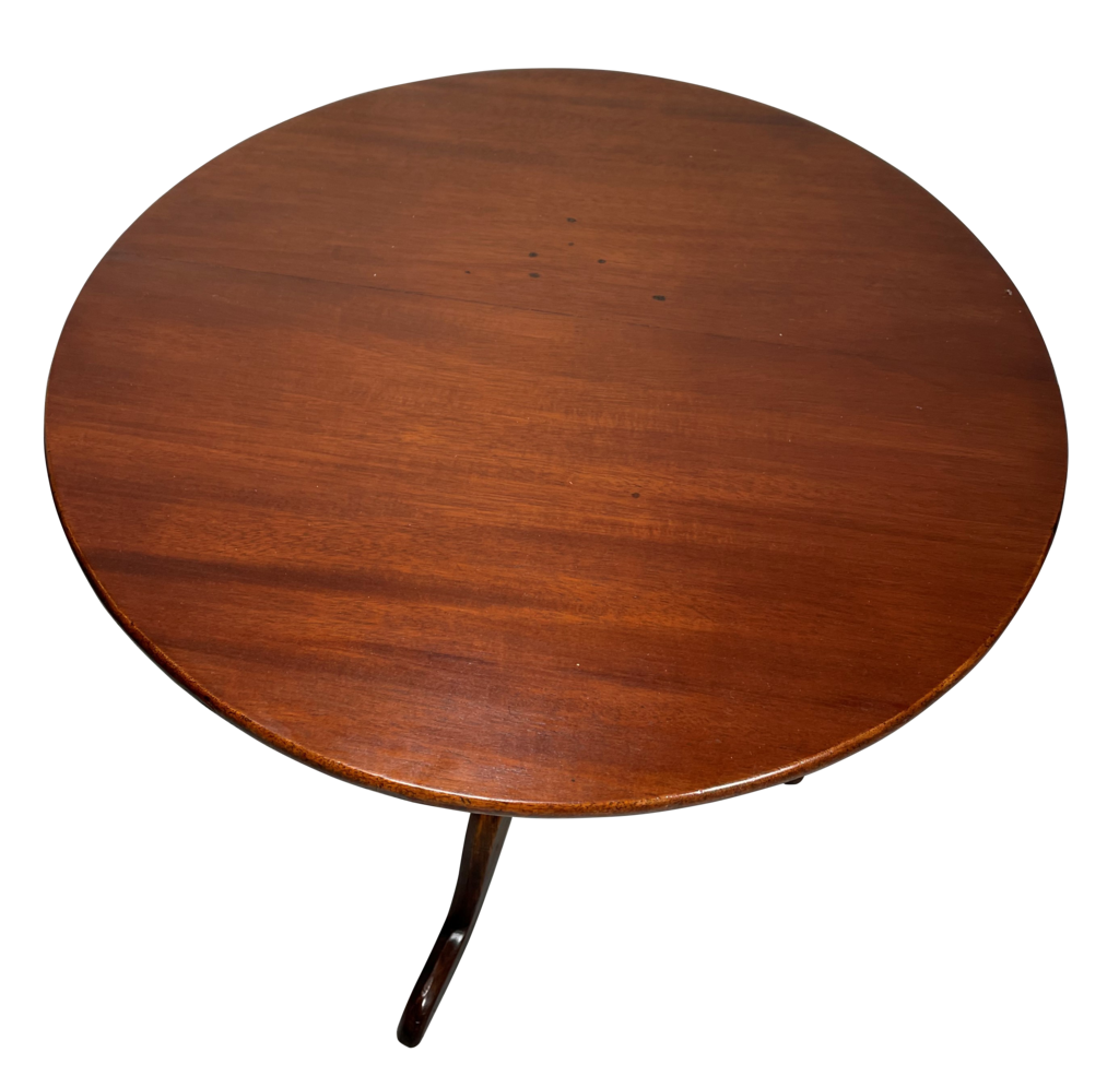 George III Mahogany and Elm Tripod Table