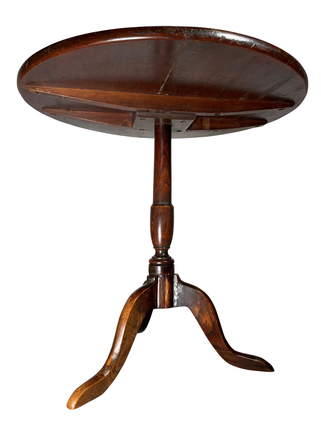 George III Mahogany and Elm Tripod Table