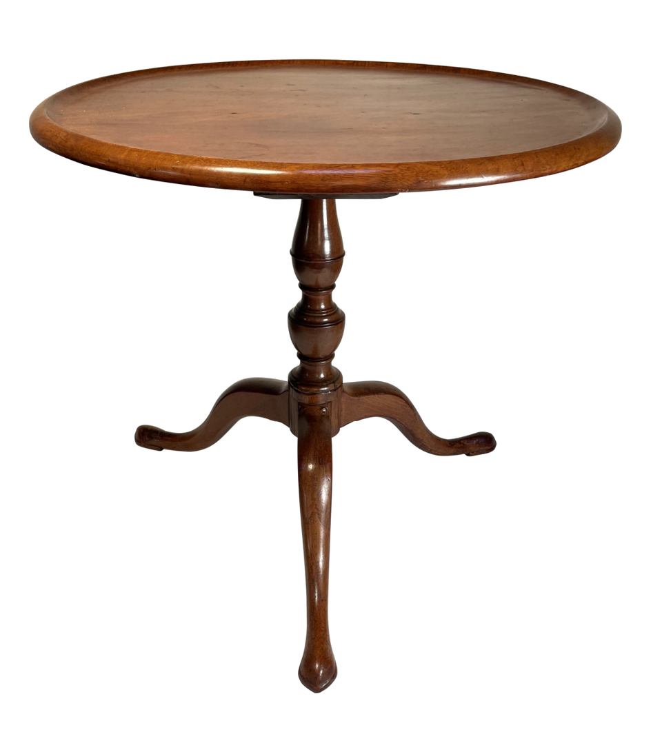 Mahogany Dish Top Pedestal Table