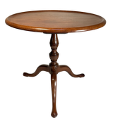 Mahogany Dish Top Pedestal Table