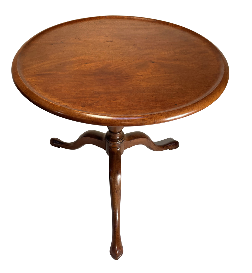 Mahogany Dish Top Pedestal Table