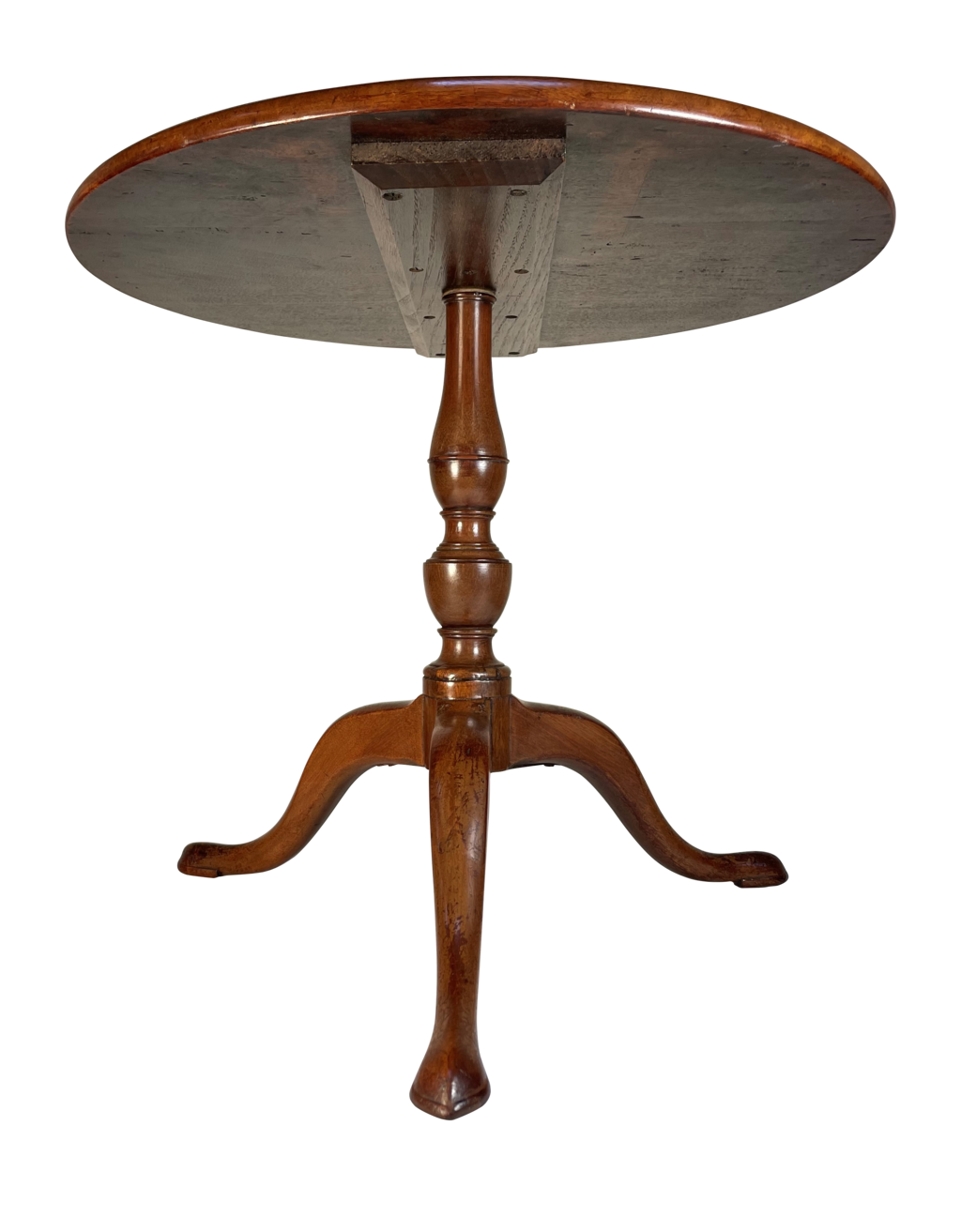 Mahogany Dish Top Pedestal Table