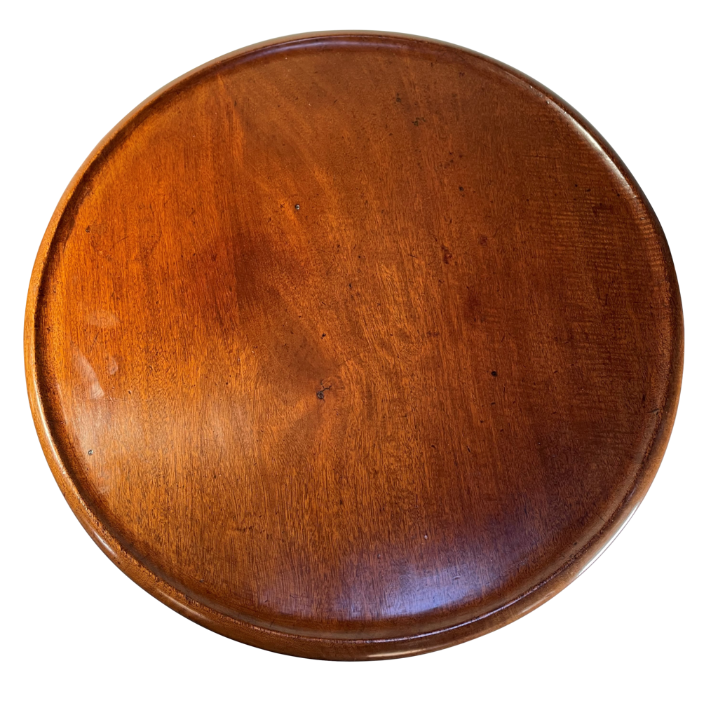 Mahogany Dish Top Pedestal Table