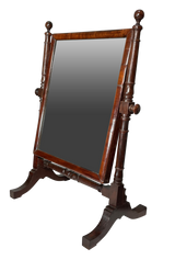 Mahogany Swing Frame Toilet Mirror