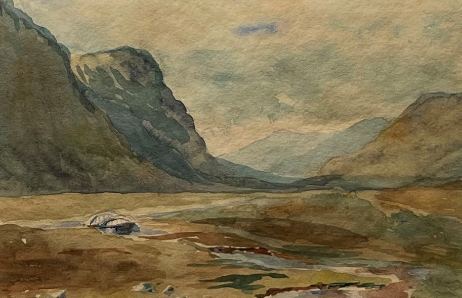 Watercolour of Highland Scene