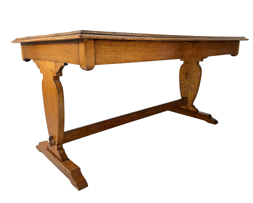Edwardian Oak Refectory Table