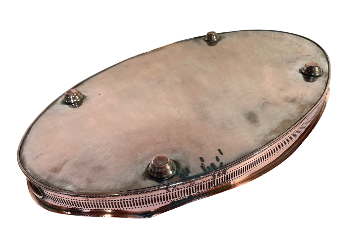 Sheffield Plate Galleried Serving Tray
