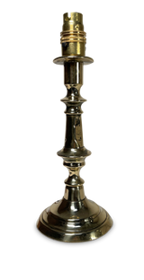 Victorian Turned Brass Candlestick Table Lamp