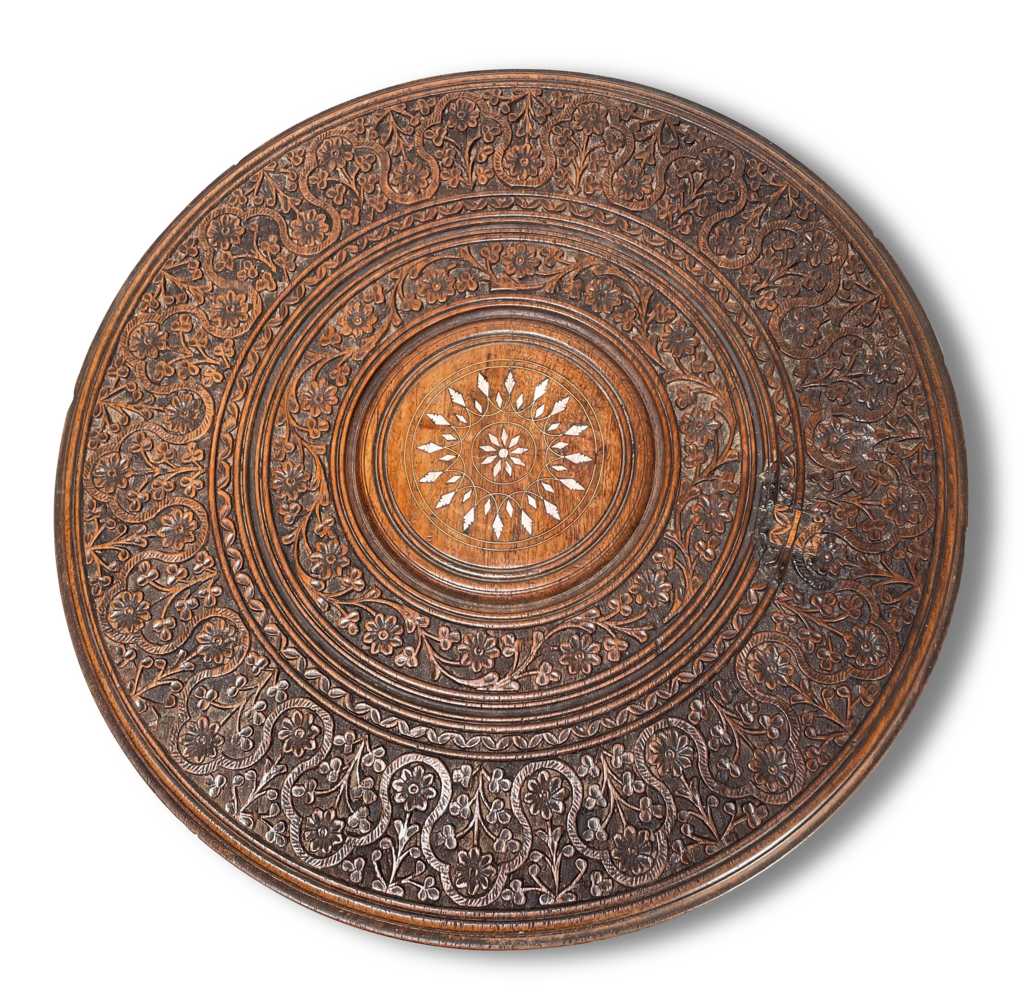 Anglo-Indian Carved Circular Table