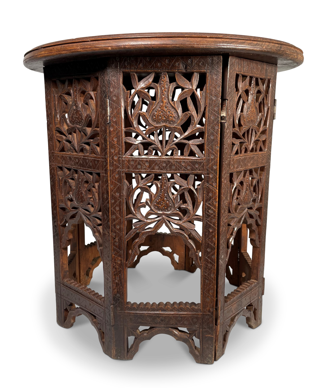 Anglo-Indian Carved Circular Table