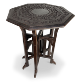 Anglo-Indian Hardwood Hexagonal Table